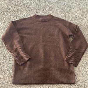 Brown tunic sweater
